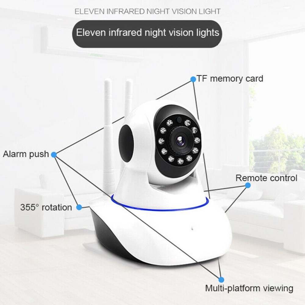 Mobile Phone Remote Wireless Monitor Surveillance Camera Smart Home WIFI AU Plug - Image 2