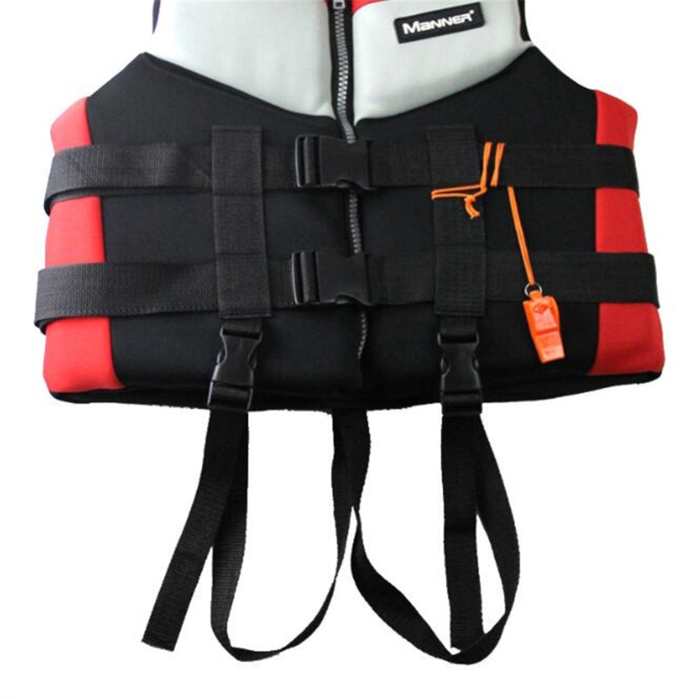 Adults Life Vest Swimming Boating Surfing Aid Floating Jacket for Safety Adult red_M - Image 3