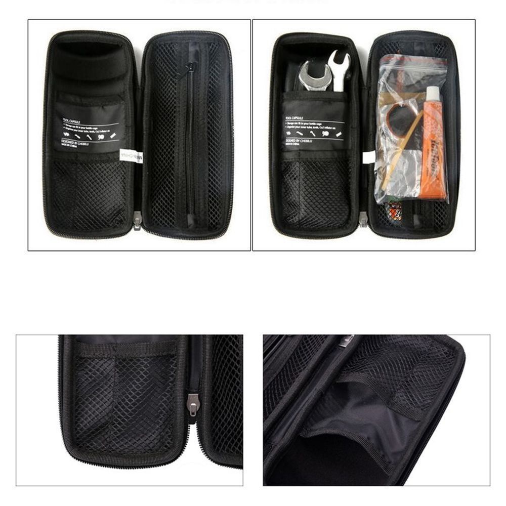 Bicycle Bottle Holder Cage Case Multi Bike Cycling Tool Capsule Boxes Store Keys Repair Kit Set Carbon pattern - Image 2