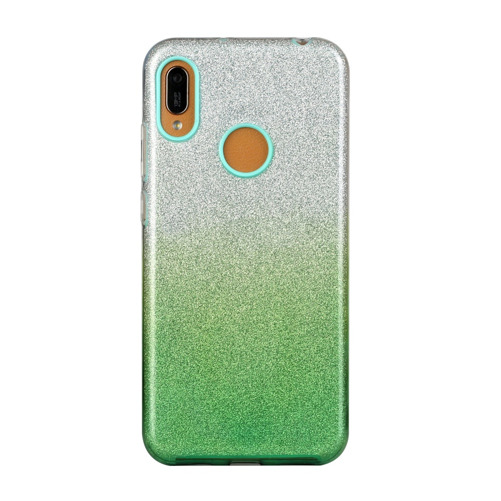 For OPPO F9/F9 Pro/A7X/F11 Pro/A8/A31 Phone Case Gradient Color Glitter Powder Cover with Airbag Bracket green - Image 3