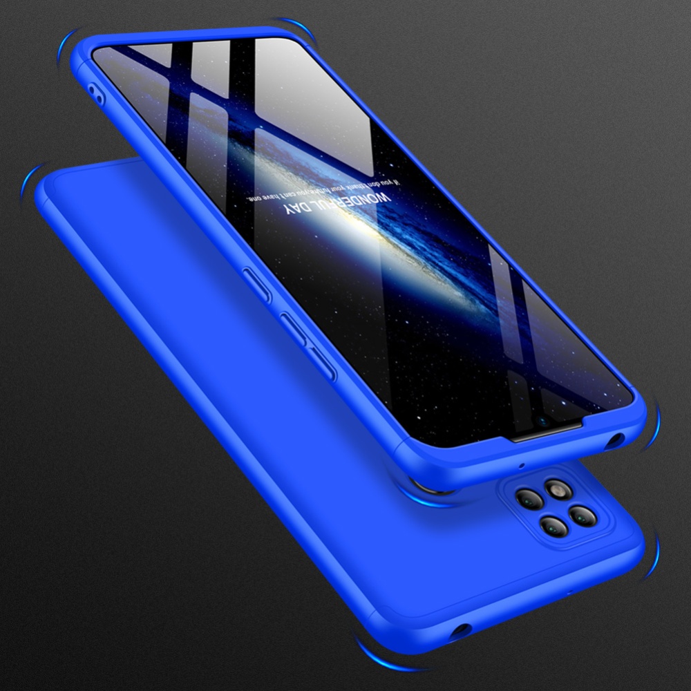 For Redmi 9C Mobile Phone Cover 360 Degree Full Protection Case blue - Image 3