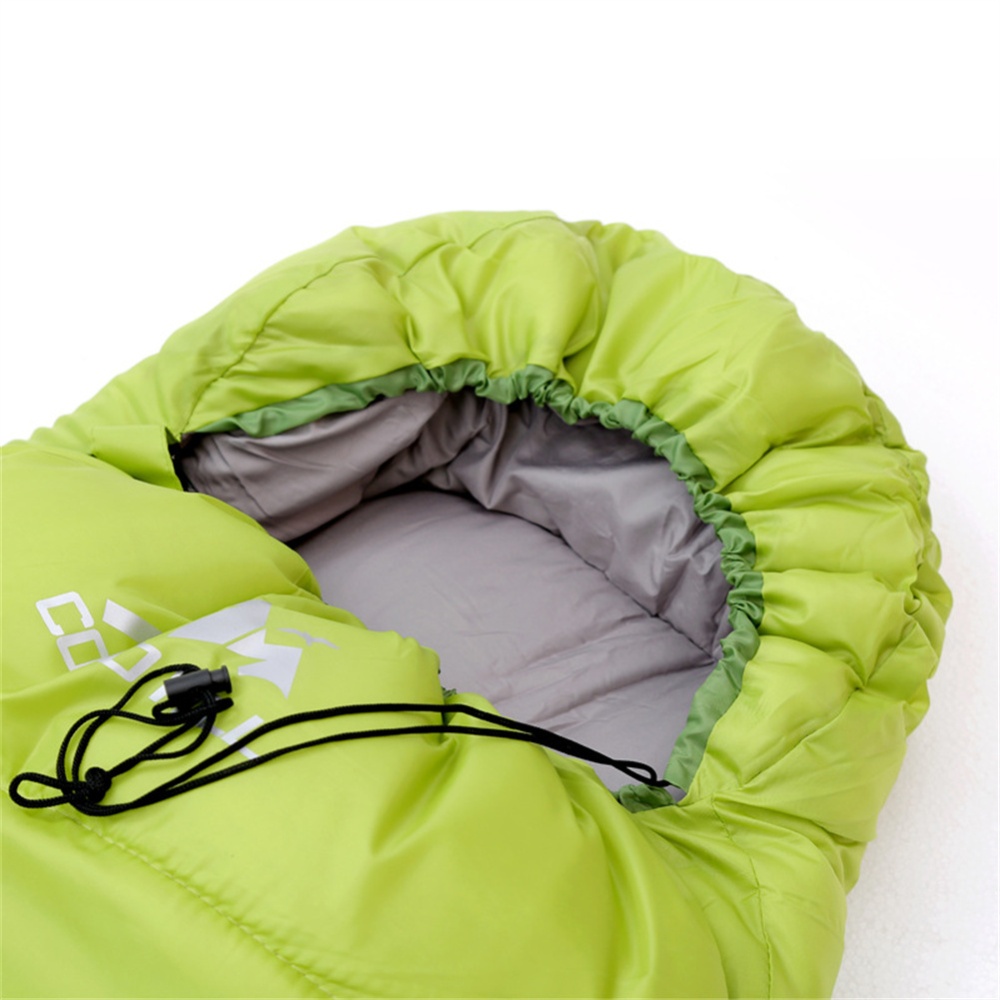 Camping Sleeping Bag Ultralight Waterproof Envelope Backpacking Bags For Outdoor Traveling Hiking green - Image 2