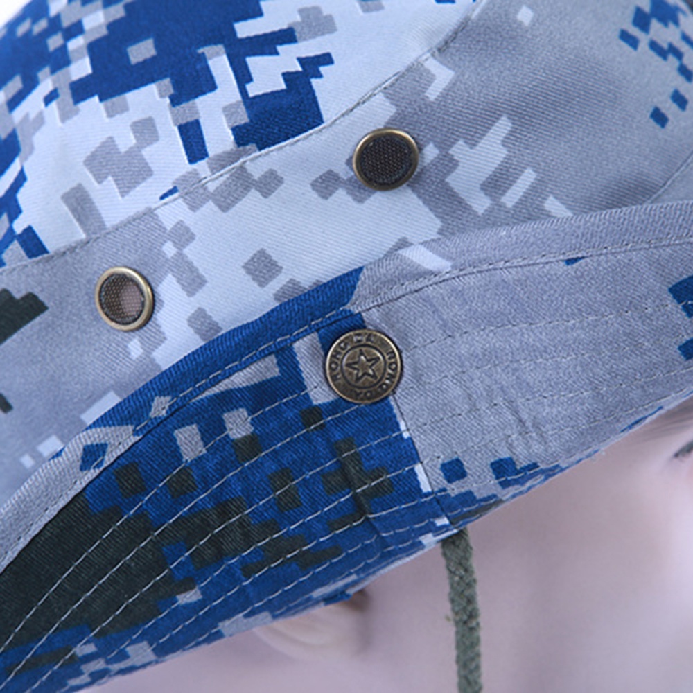 Camouflage Bucket Hats Fisherman Hat With Wide Brim Sun Fishing Camping Caps desert - Image 3