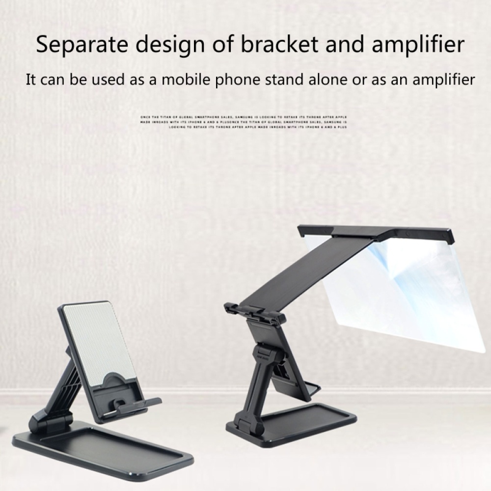 Mobile Phone Amplifier L20 Prevent Blue-ray 3D Magnifier Bracket Holder Smartphone Screen Stand black - Image 3