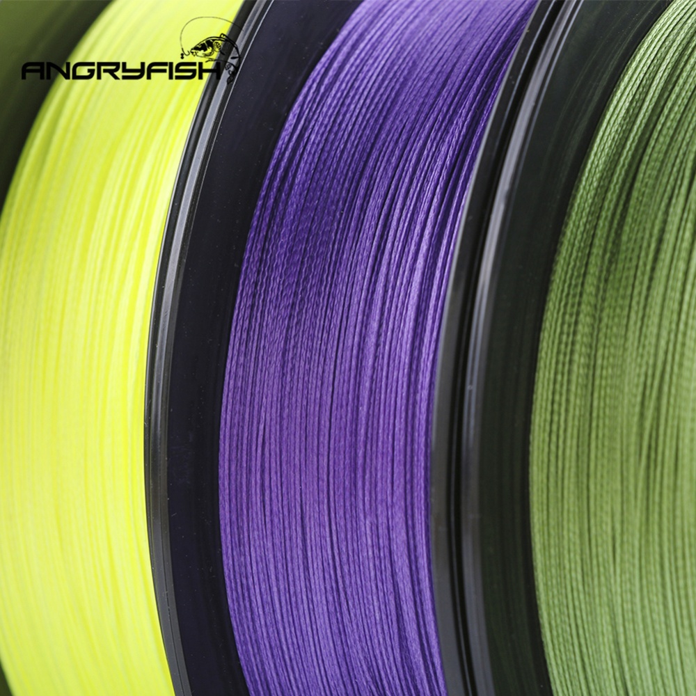 ANGRYFISH Diominate PE X8 Fishing Line 500M/547YDS 8 Strands Braided Multifilament Yellow 8.0#:0.50mm/80LB - Image 2