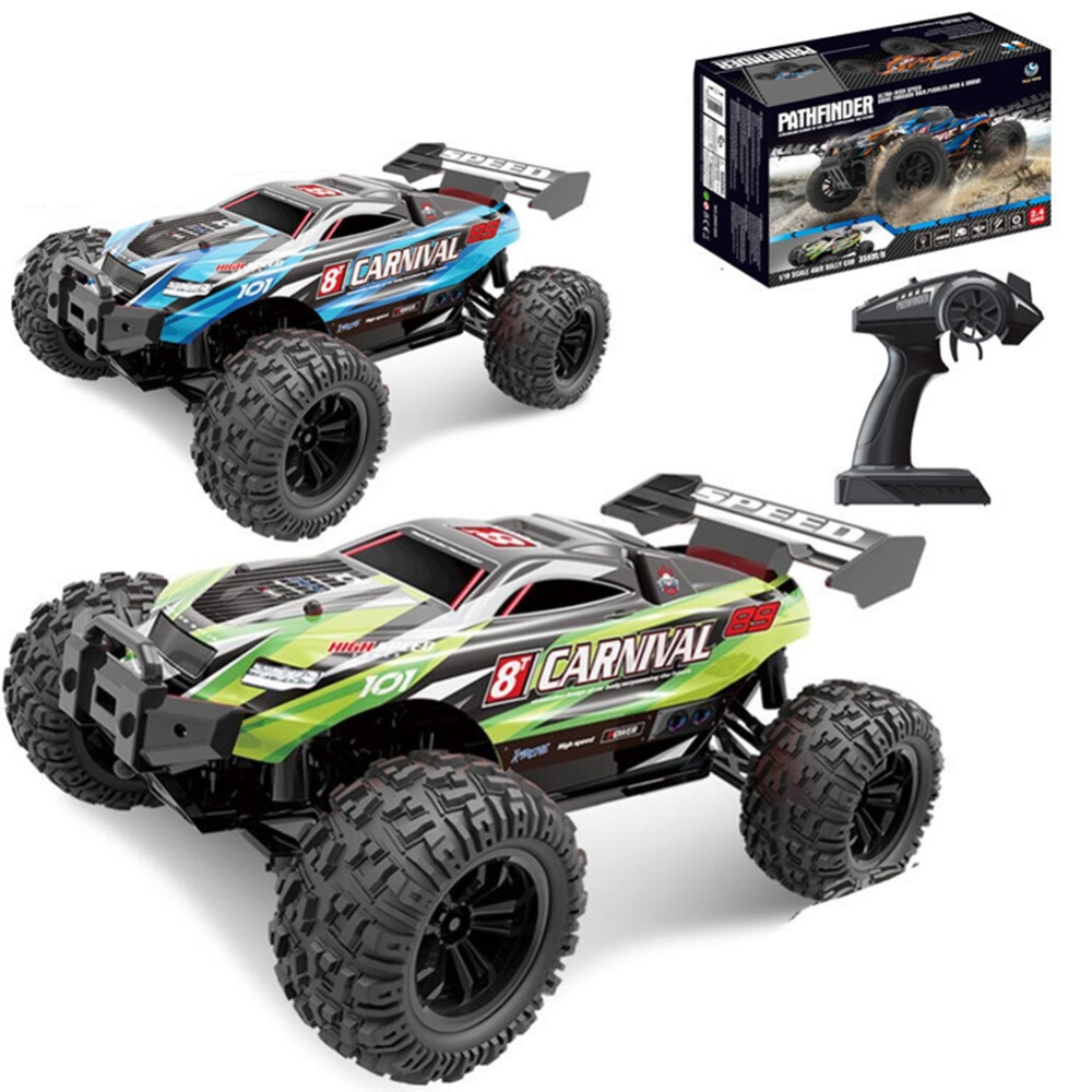 1:18 Rc Car 2.4g Four-wheel Drive High-speed Off-road Climbing Remote Control Drifting Electric Toy 62-blue - Image 3