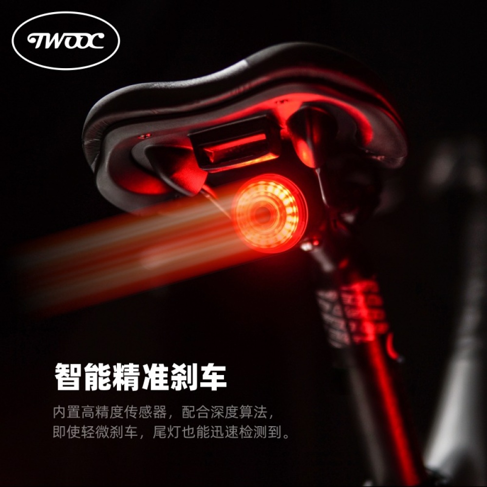 Auto Brake Sensing Bicycle Rear Light Cycling Smart Taillight USB Charge Lamp LED Safety Sitting rod - Image 3