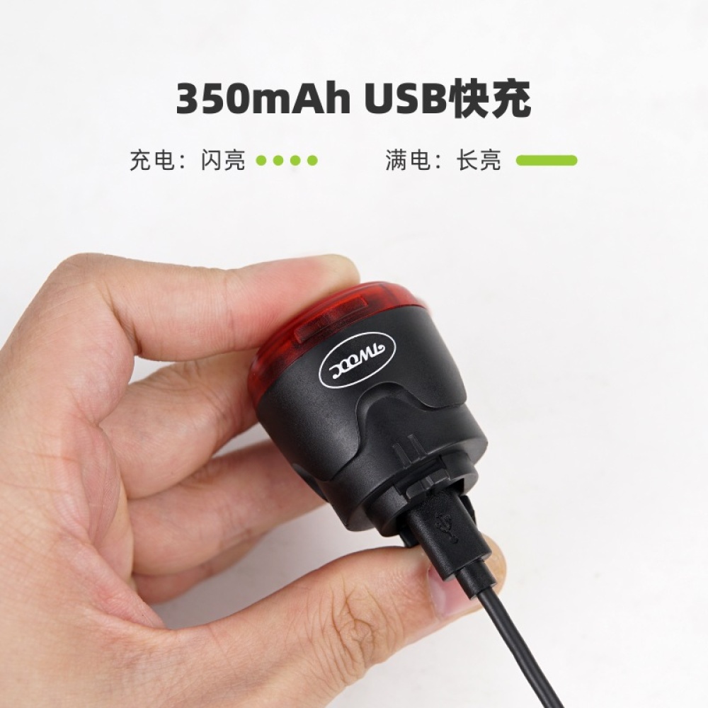 Auto Brake Sensing Bicycle Rear Light Cycling Smart Taillight USB Charge Lamp LED Safety Sitting rod - Image 2