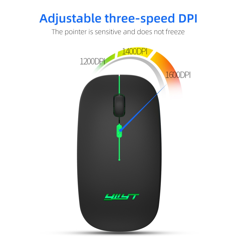 G852 Rechargeable Silent Bluetooth 2.4g Dual-mode Wireless Gaming Mouse black - Image 3