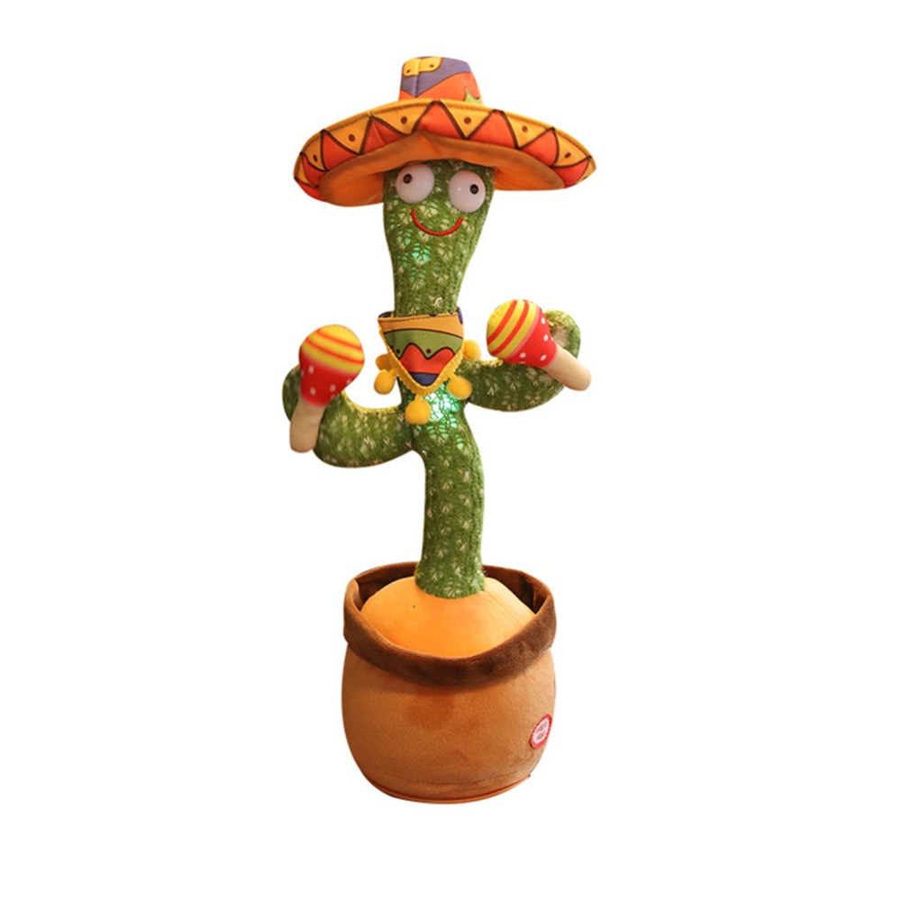 Dancing Cactus Toys Plush Singing Toy Home Decoration Children Playing 120 Vietnamese songs/recording to learn tongue/lighting/dancing/usb c - Image 3