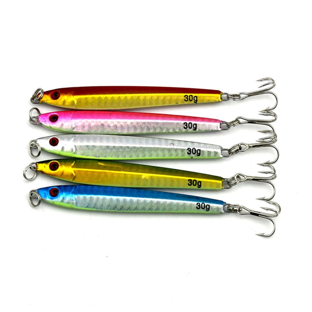 5PCS 9.2CM Fishing Lures Metal Artificial Hard Baits Reflective Crankbait 3D Eyes 5 Color Mixed colors mixed - Image 2