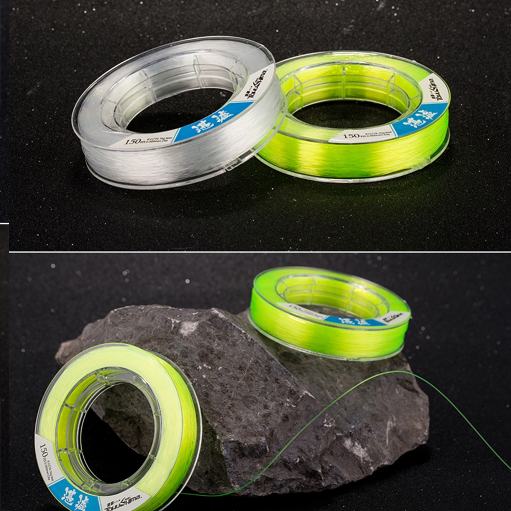 150 Meters/roll Fishing Line Strong Nylon Wear-resistant Anti-coiling Carp Fluorescent green - Image 2