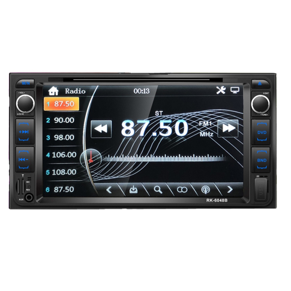 7"" Car DVD Player Touch Screen Autoradio Bluetooth DVD/CD/MP3/USB/AUX Stereo With Backup Camera camera - Image 2