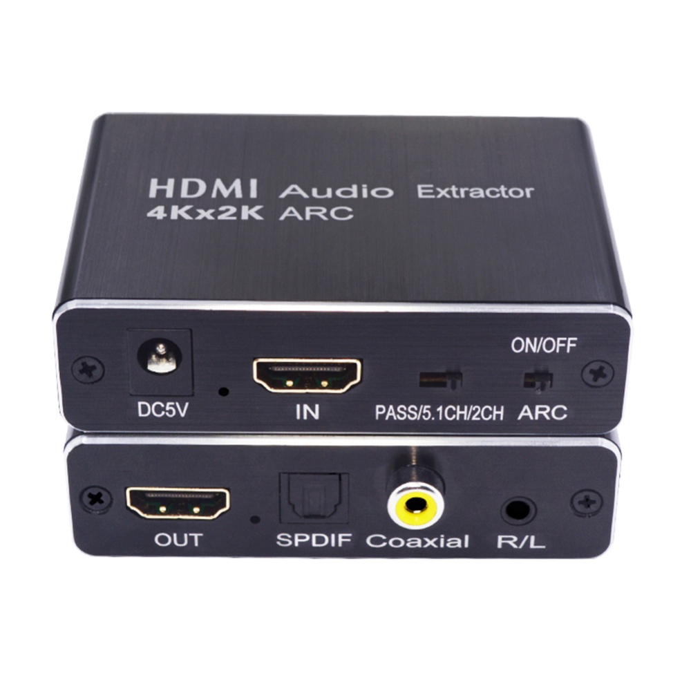 Black HDMI Audio Splitter Converter Adapter Supports ARC/3D/4Kx2K black - Image 3