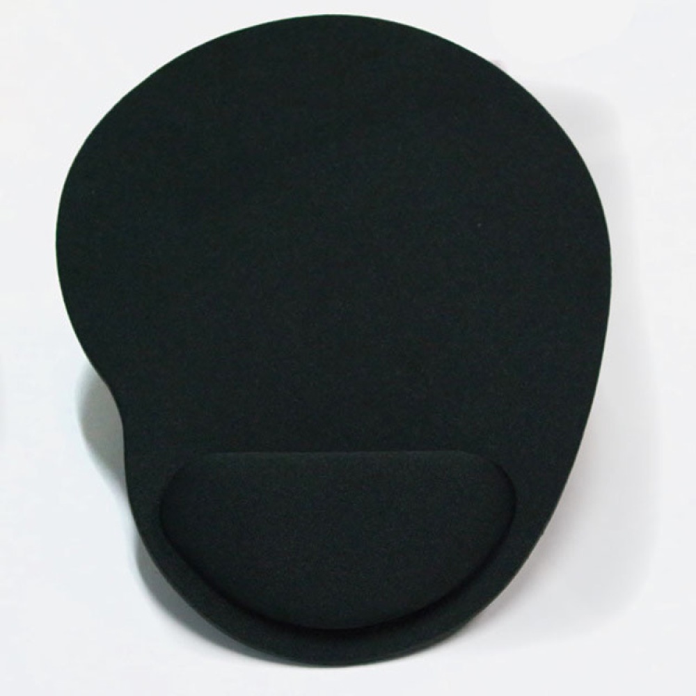 Computer Mouse Pad Solid Color Wrist Protection Anti-slip black - Image 3