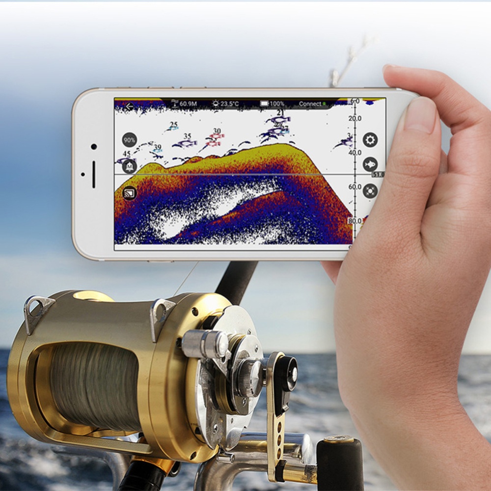 Portable Wireless Fish Finder High-definition Smart Sonar Depth for Kayak/ice/boat Fishing 125khz - Image 2