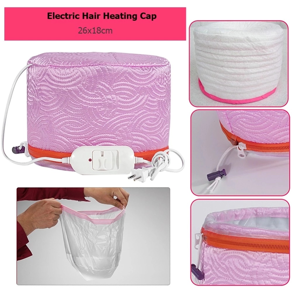 Hair Mask Baking Oil Cap Thermal Treatment Heating Temperature Controlling Electric Steamer US plug - Image 2