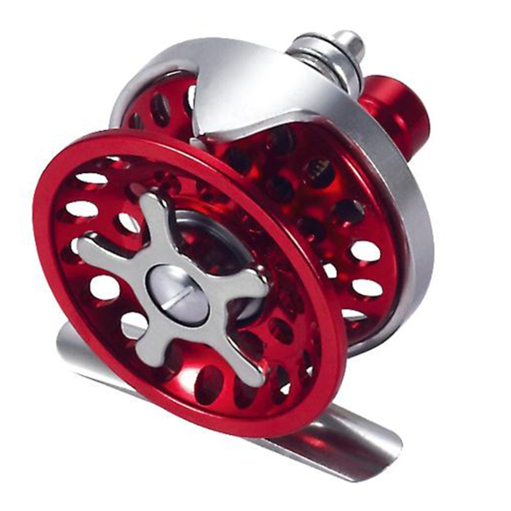 Metal Fishing WHeel AF Series Front Wheel Micro Lead Fiyfishing Reel red - Image 2