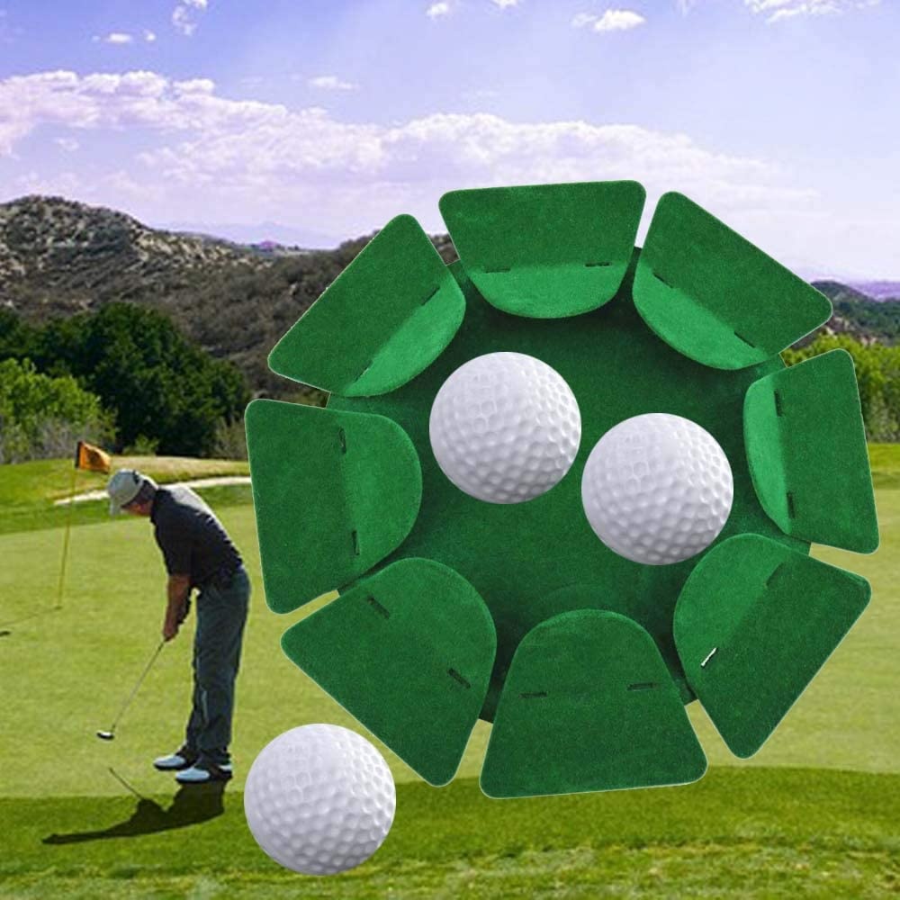 Golf Putting Cup Indoor All-Direction Hole Practice Surface Flocking green - Image 2