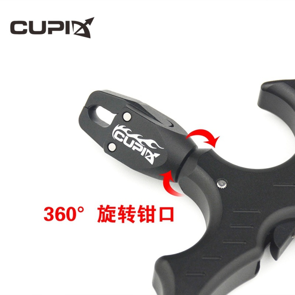 360 Degree Rotating Jaw Compound Bow 3 And 4 Exchange Finger Release Automatic Aid Caliper black - Image 2