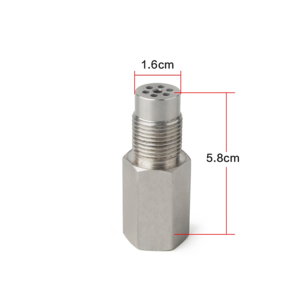 Check Engine Light O2 Oxygen Sensor Spacer Adapter Bung Catalytic Converter Fix Silver - Image 3