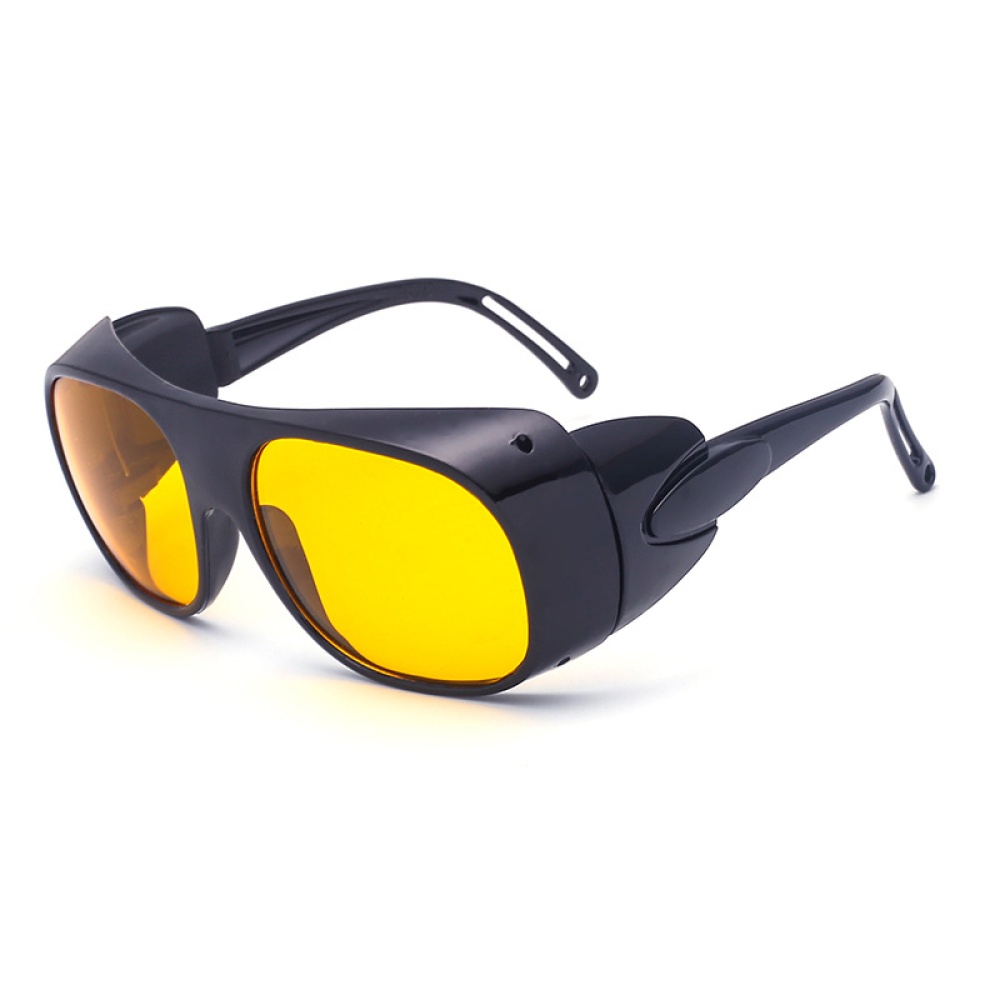 Driving Sunglasses Glasses Lens Windproof Sunscreen Googles for Cycling Outdoor Sports Black frame gray lens - Image 2