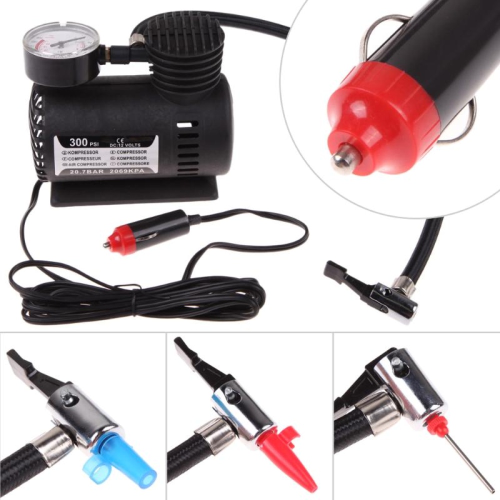 Portable 12V Auto Car Electric Air Compressor Tire Infaltor Pump for Motorbike - Image 3