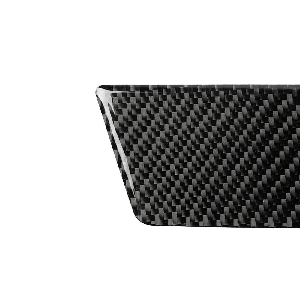 2pcs Carbon Fiber Center Console Dash Storage Ashtray Trim Sticker For E46 black - Image 2