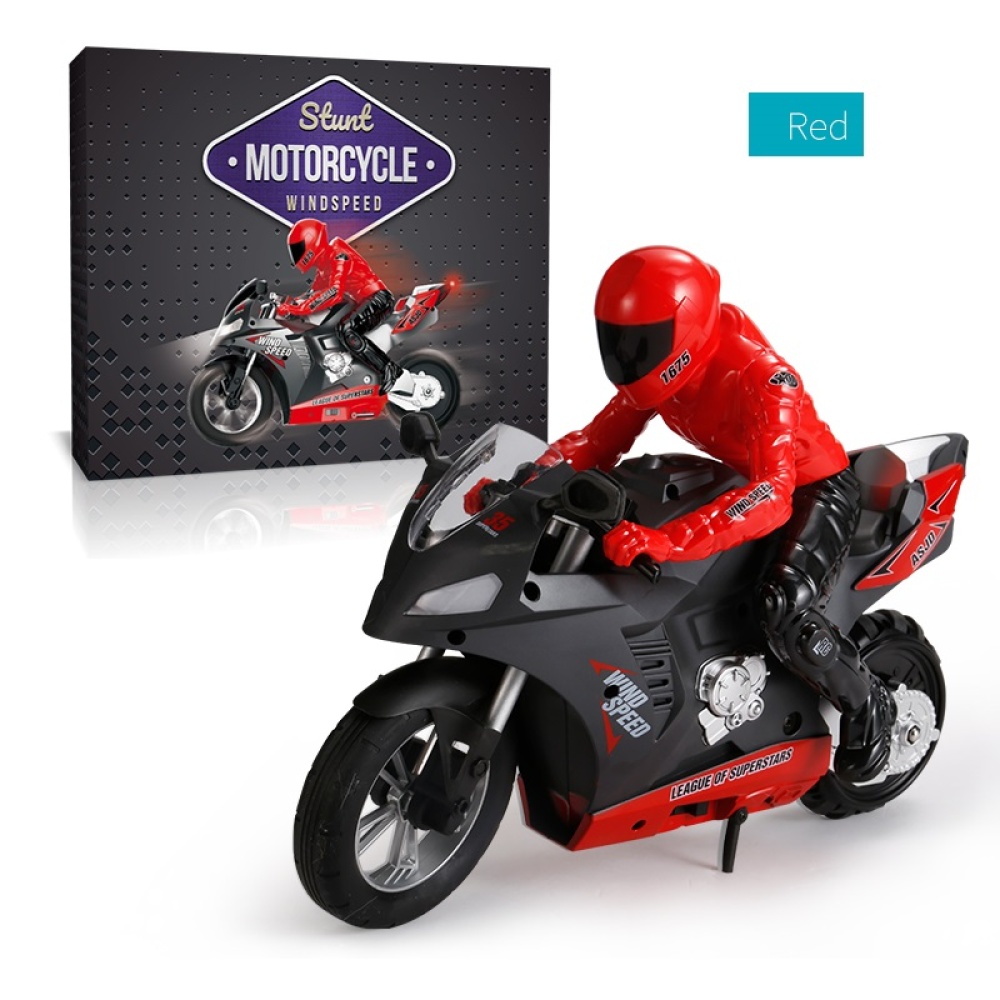 DG-801 1/6 Self-Balancing RC Motorcycle 6 axis of gyroscope Stunt Racing Plastic Mini Toy red - Image 3