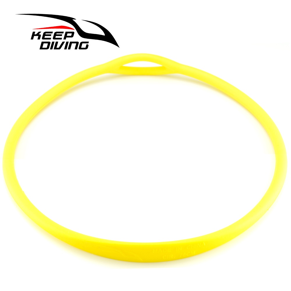 Scuba Diving Silicone Necklace Second Stage Mouthpiece Holder Regulator Accessories yellow - Image 3