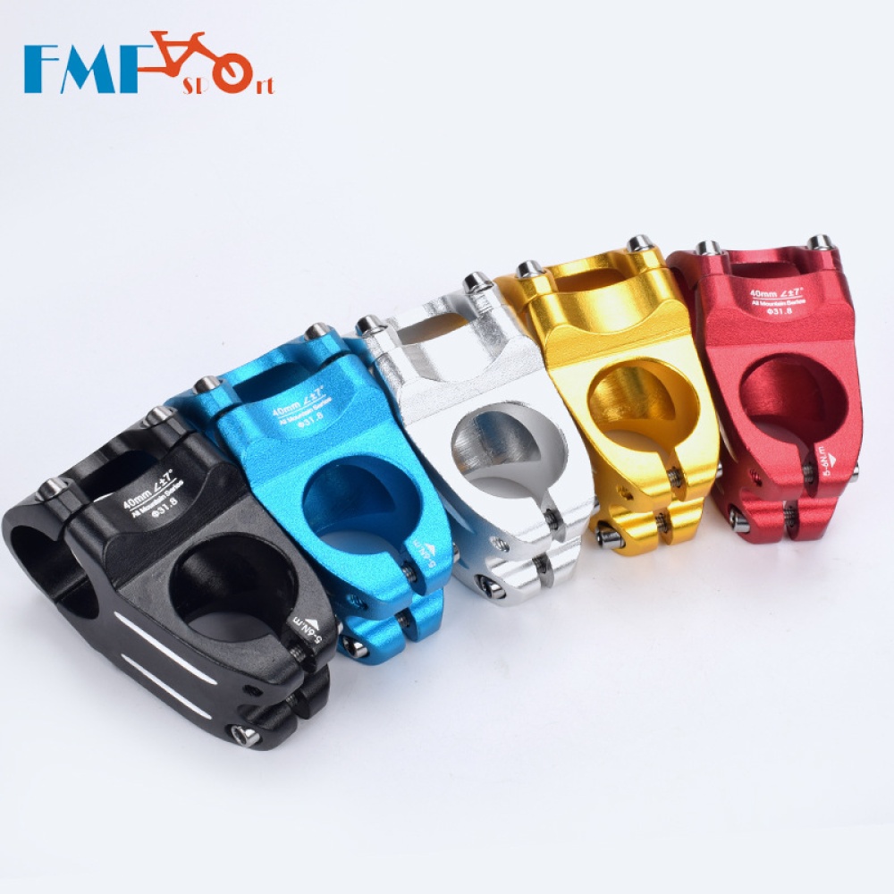 MTB Bike Handlebar Stem Bicycle 31.8*40 MM Aluminum Alloy Short Riser Fixed Bar Cycling Accessories 31.8*40mm handlebar - red - Image 2