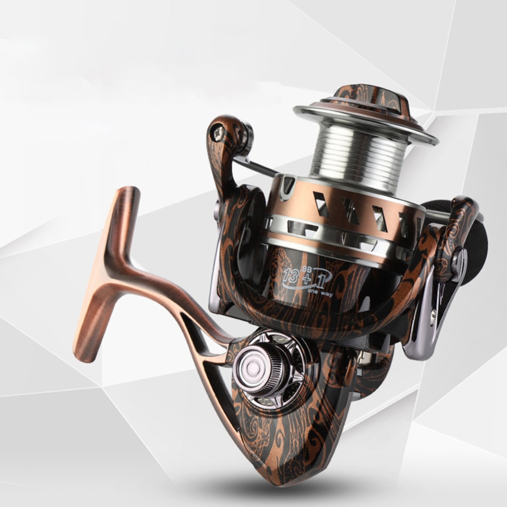 Full Metal 14 Bearings Zero Clearance Spinning Fishing Reel Boat Sea Wheel 1000 - Image 3