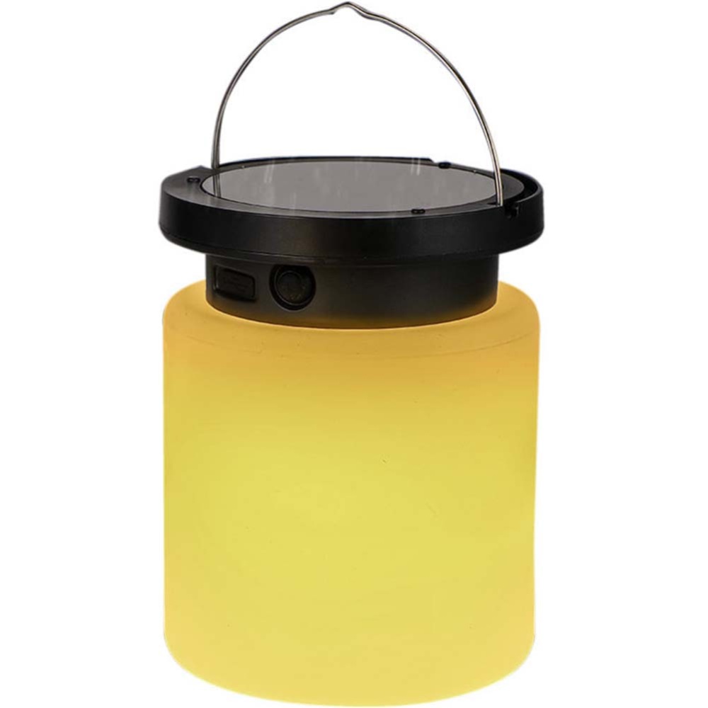 LED Solar Bottle Light Silicone USB Rechargeable Camping Lantern for Home Yard Garden Night Warm light + colorful - Image 3