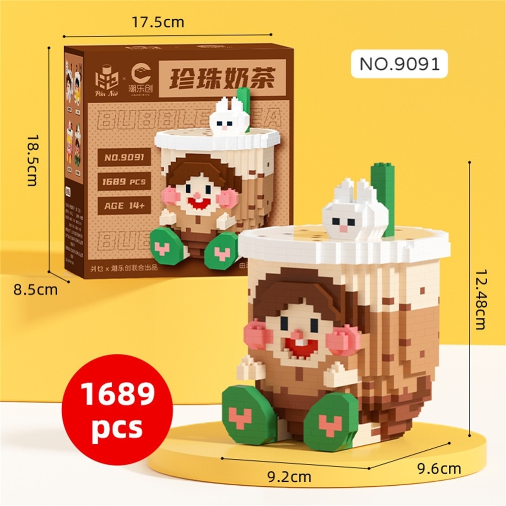 Cute Cartoon Building Blocks Pen Holder Children Puzzle Assembled Bricks Toys For Gifts 9091 - Image 3