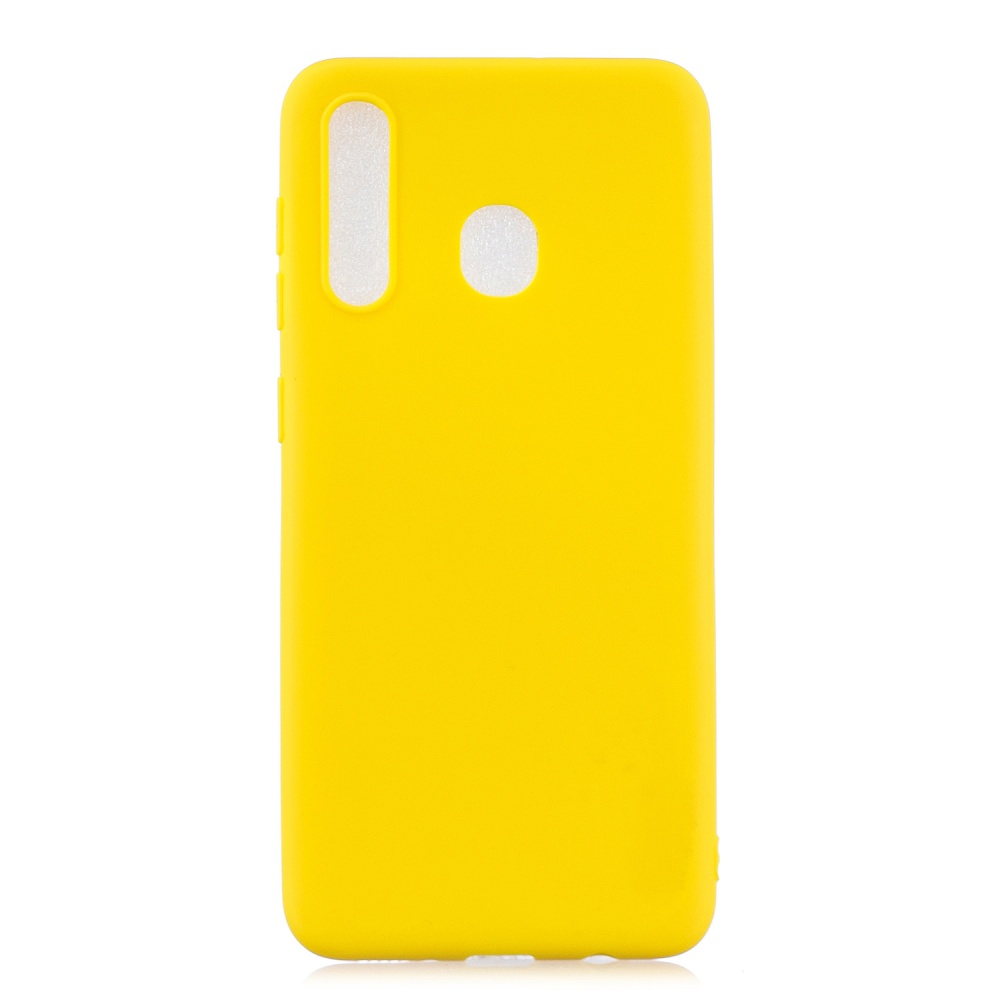 For HUAWEI Y9 2019 Lovely Candy Color Matte TPU Anti-scratch Non-slip Protective Cover Back Case yellow - Image 3