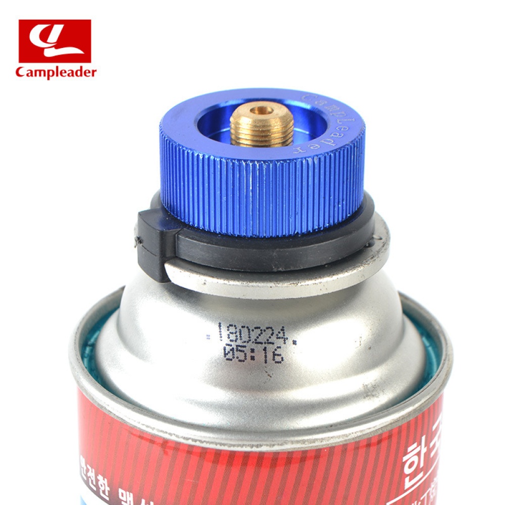 Outdoor Camping Stove Connector Burnerr Conversion Head Long to Flat Gas Bottle Adaptor Lake Blue - Image 2