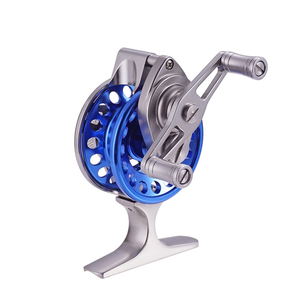 Front Wheel Tall Super Light All Metal Ice Fishing Reel with Diacharge Force Double Long wheel front 5CM left hand - Image 2