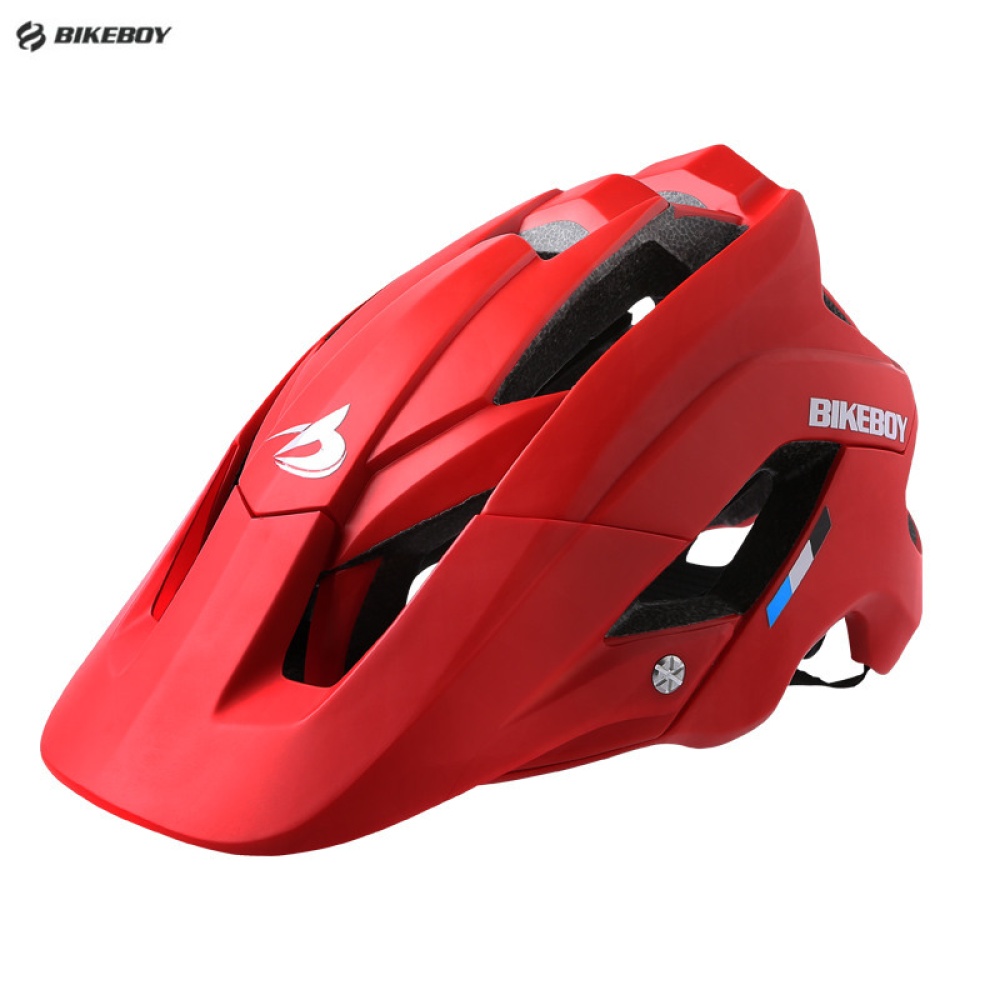 Bikeboy Bicycle Mountain Bike Helmet Riding Integrally Molded Highway Men And Women Safe Accessories Equipment red_Free size - Image 3