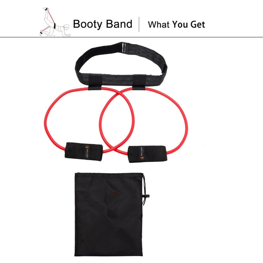 Fitness Women Booty Butt Band Resistance Bands Adjustable Waist Belt Pedal Exerciser for Glutes Muscle Workout yellow_10LB - Image 3