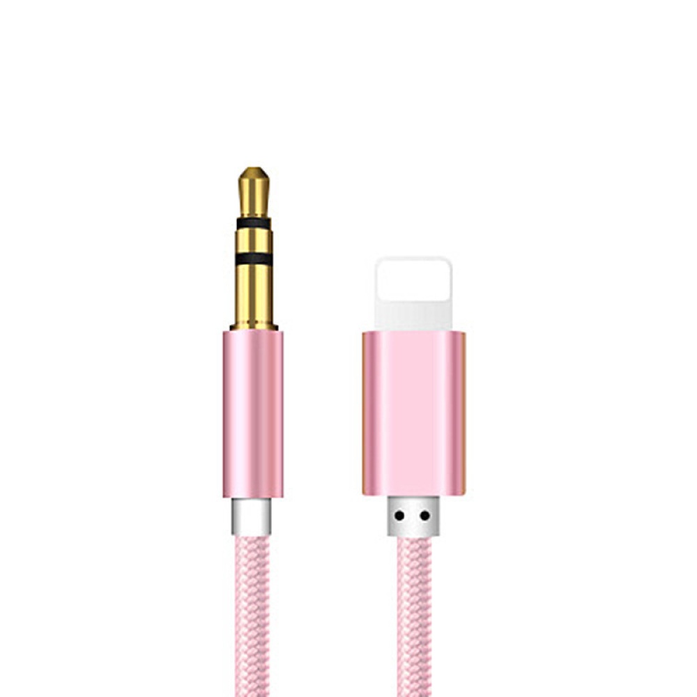 3.5mm AUX Audio Cable Car Cord for iPhone 7 8 Plus X XS MAX XR iOS 12 rose gold - Image 3