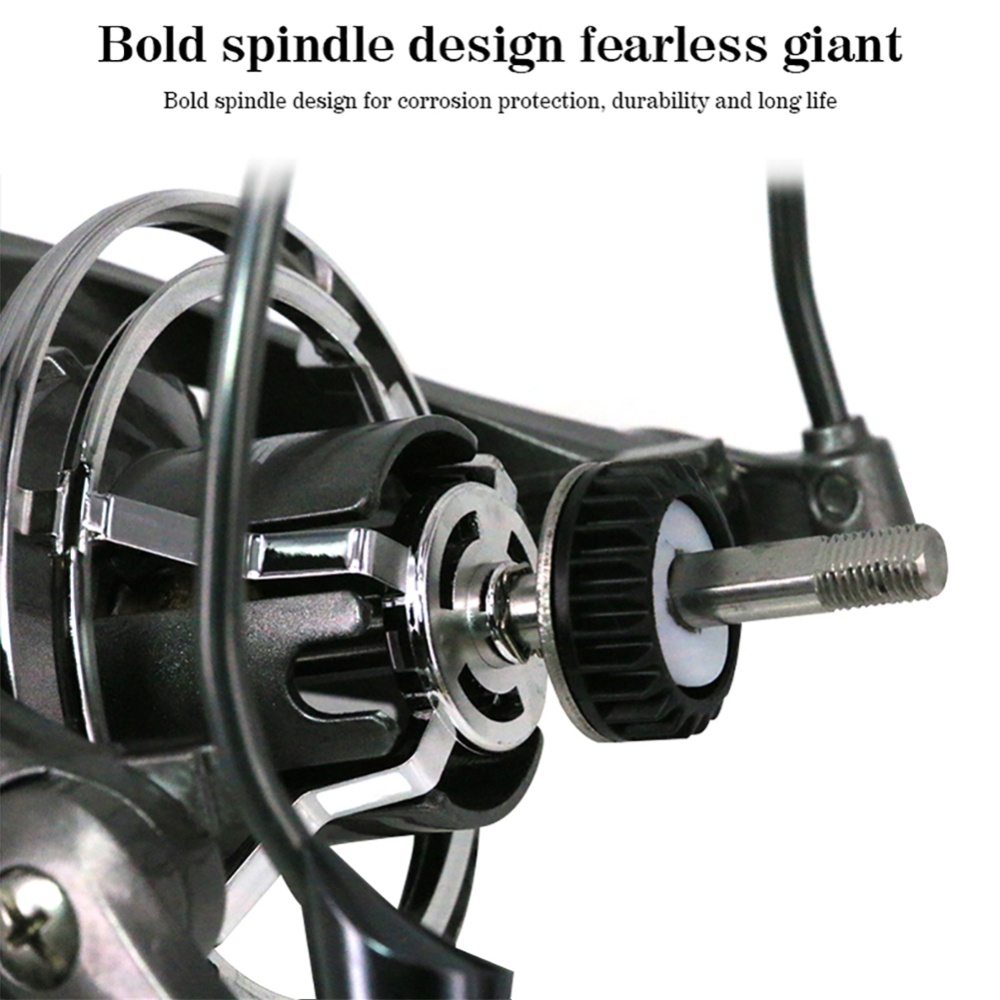 DEUKIO 6+1 Bearings Spinning Reel SH10000/12000 Long Cast Fishing 20kg/44lb Drag Metal Spool Left Right Hand Exchangeable Saltwater SH12000 - Image 2