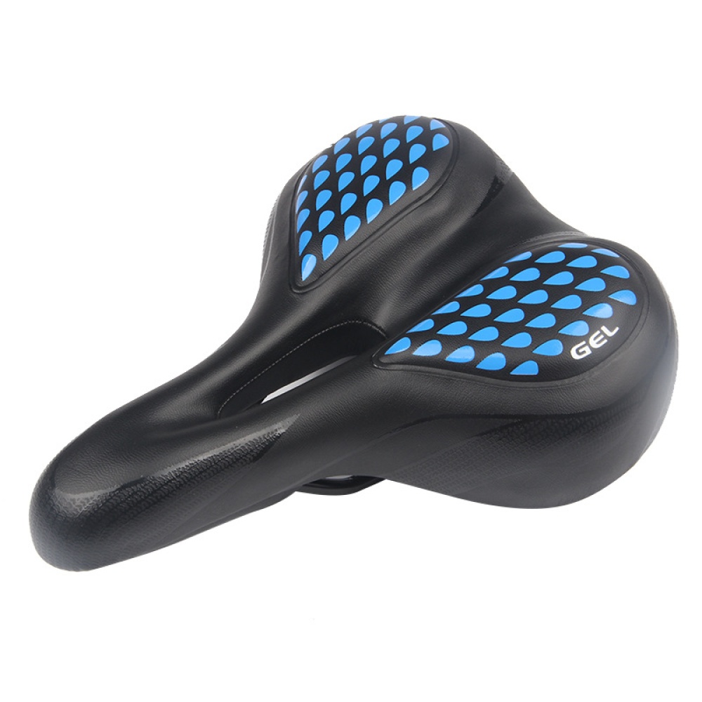 Super Soft Big Butt Cushion Increase Thicken Bicycle Saddle Mountain Bike Seat Foldable all Black_270*205MM - Image 2