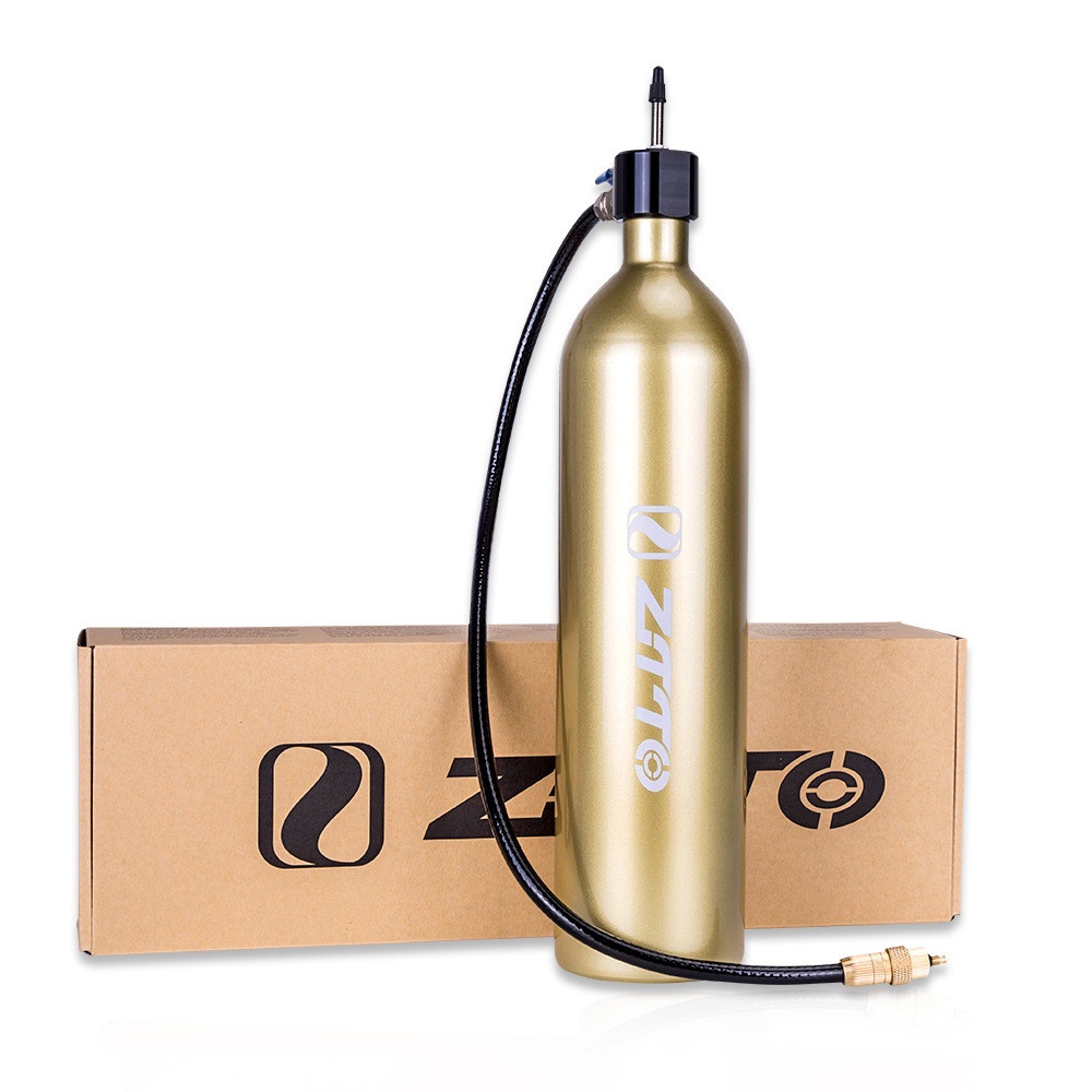 Aluminum Alloy Tubeless Tire Inflator Tyre Air Booster Bottle 1.15l (empty Bottle) Gold - Image 3