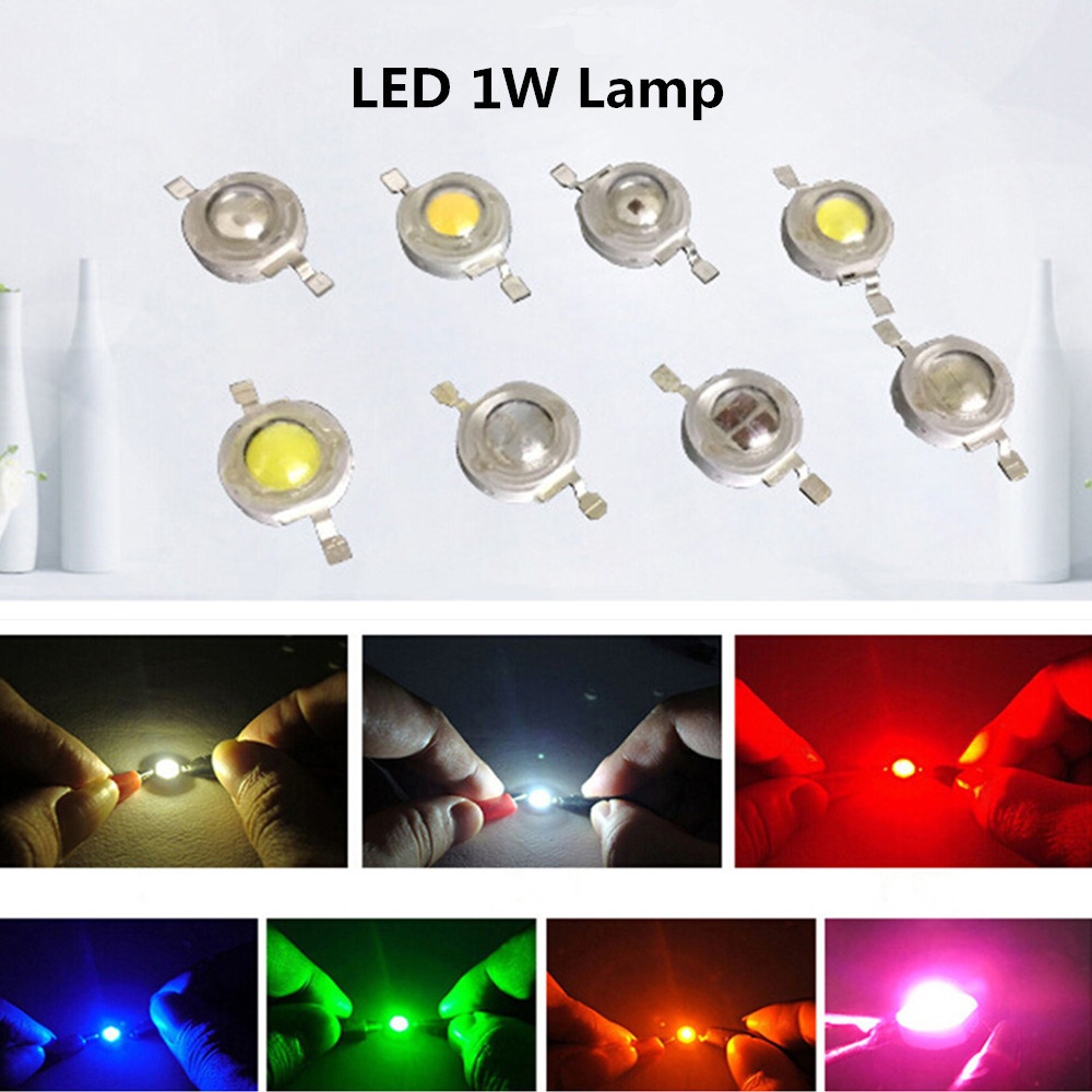 10Pcs/Set 1W LED Super Bright Lamp Beads Night Light for Flashlight Stage Yard Bulb Full spectrum 380-840NM - Image 3