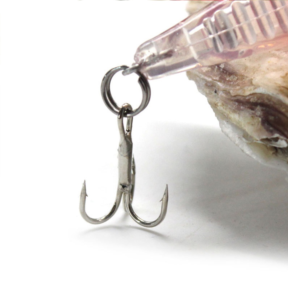 Fishing lure Mini Pencil 4.5cm/3.3g ABS Tiny Lure Floating Sinking Action Small fishing bait 2#Red head transparent - Image 2