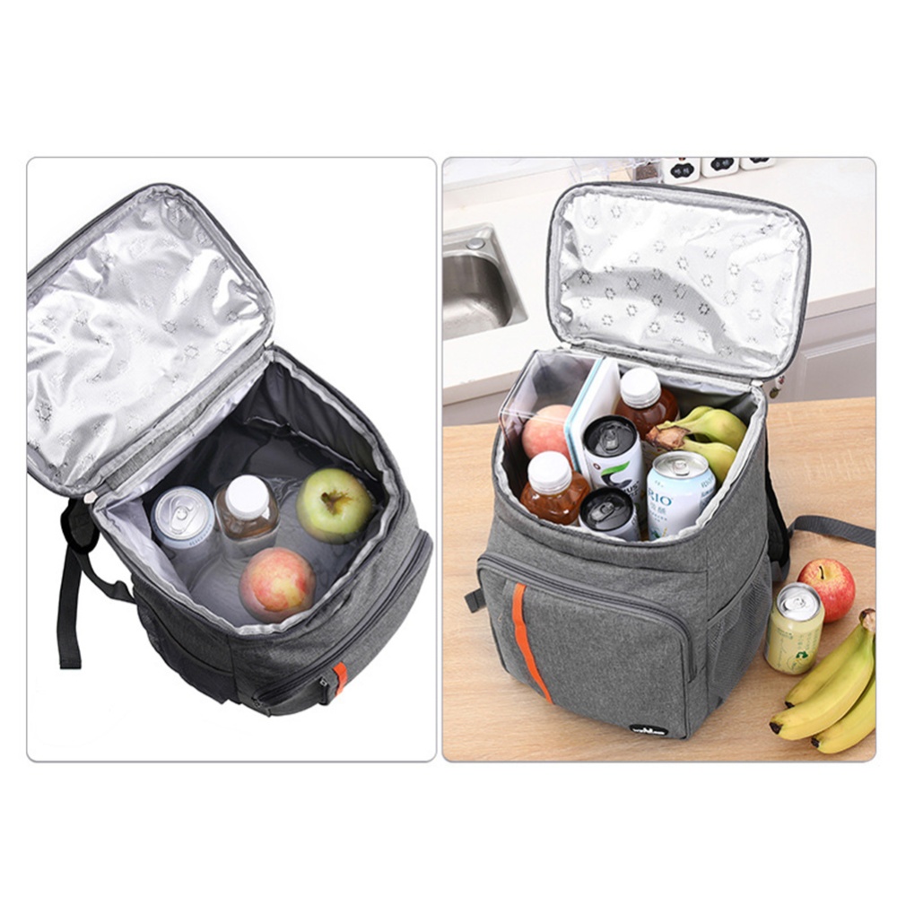 Portable Insulated Bag Leakproof Outdoor Picnic Fresh-keeping Backpack Cooler Multifunctional Black - Image 2