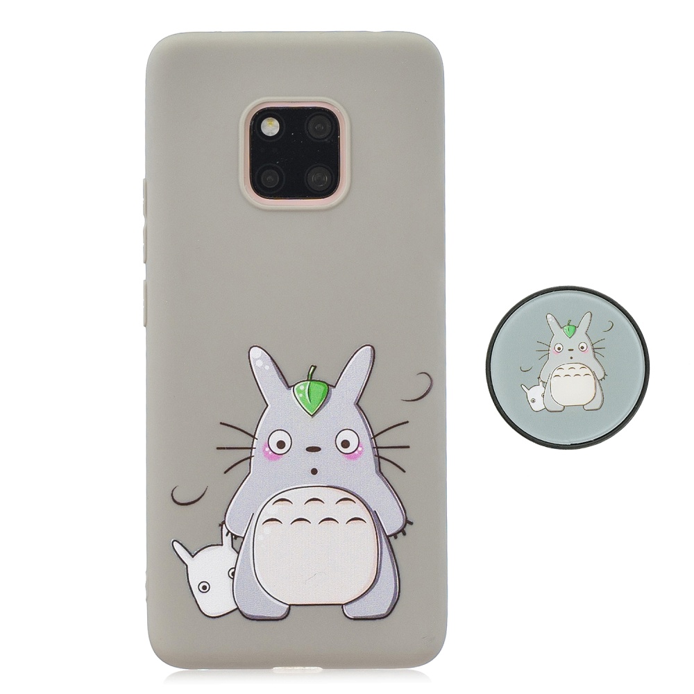 For HUAWEI MATE 20 pro Pure Color Phone Cover Cute Cartoon Case Lightweight Soft TPU with Matching Pattern Adjustable Bracket 4 - Image 3