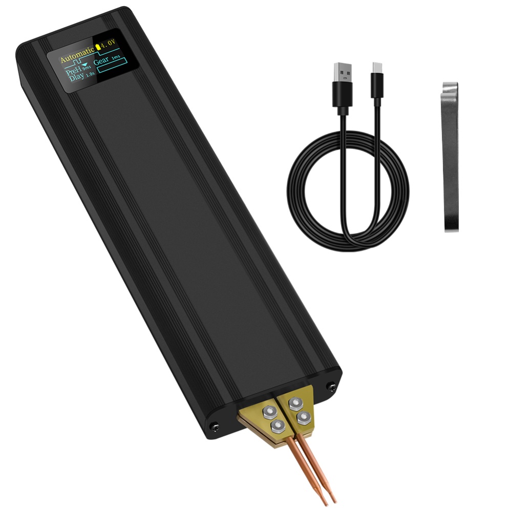 Portable Handheld Battery Spot Welder 5000mah Adjustable Levels Digital Display for 18650 Lithium Welding Black - Image 2