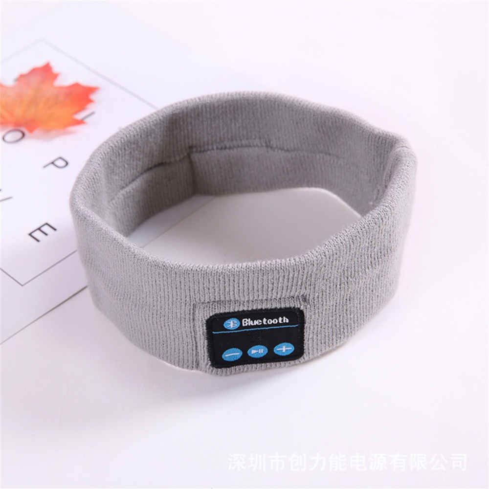 Outdoor Sports Headband Soft Elastic Comfortable Wireless Bluetooth-compatible Music black - Image 3