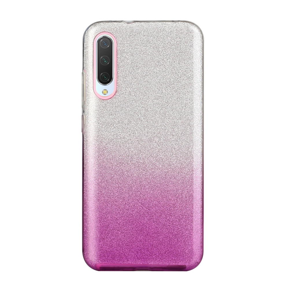 For XIAOMI CC9E/A3/10/10 PRO/K20/K20 pro Phone Case Gradient Color Glitter Powder Cover with Airbag Bracket black - Image 3